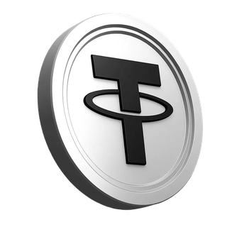 Abschnitt Vertrauen der Handelsgemeinschaft mit Element der Tether USDT Münze